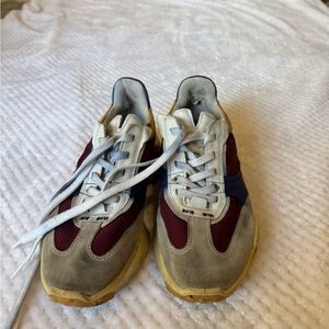 Ecco White and Gray Sneakers